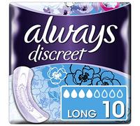 Always Discreet - Compresas largas para incontinencia (10 unidades)