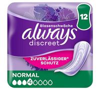 Always Discreet - Compresas para incontinencia para mujeres (12 unidades)