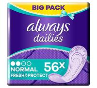 Always Fresh & Protect - Protegeslips normales, 56 unidades, 101 g