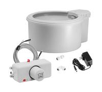 Always Full Paquete de cuenco de agua para mascotas de 9 pulgadas y unidad de pared - Autorrecargable, agua filtrada limpia, fácil conexión al hogar, seguimiento de hidratación habilitado para