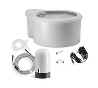 Always Full® Paquete de cuenco de agua y bomba de botella para mascotas de 9 pulgadas, autorrecargable, agua filtrada limpia, monitoreo de hidratación habilitado para aplicación, fácil actualización a