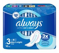 Always Lingettes Ultra Day & Nuit 10uds