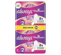 Always Platinum Largo (Tamaño 2) Alas Sanitarias 130 g