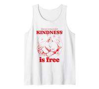 Always Remember Kindness Is Free (Cita Linda y gráfico de Gato) Camiseta sin Mangas