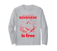 Always Remember Kindness Is Free (Cita Linda y gráfico de Gato) Manga Larga