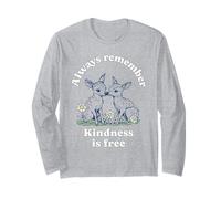Always Remember Kindness Is Free (Declaración y lindo gráfico) Manga Larga