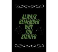 ALWAYS REMEMBER WHY YOU STARTED: ALWAYS REMEMBER WHY YOU STARTED