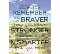 Always Remember You are Braver than you believe - Stronger than you seem & Smarter than you think: Aesthetic Anime Inspirational Journal - Notebook to ... ... Journals - Notebooks for Women & Girls)