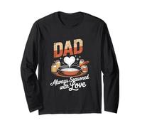 Always Seasoned with Love Dad Cita Saying Dad Father's Day Manga Larga