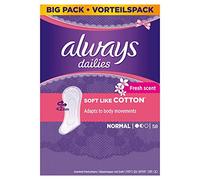 Always Soft Like Cotton Normal Fresh - Protegeslips (2 paquetes de 58 unidades)
