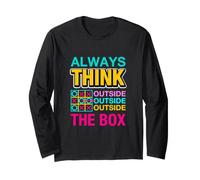 Always Think Outside The Box Illustration Graphic Designs Manga Larga