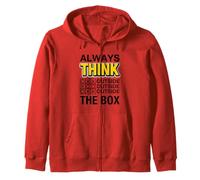 Always Think Outside The Box Illustration Graphic Designs Sudadera con Capucha