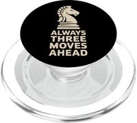 Always Three Moves Ahead Caballero de Ajedrez Pensador Estratégico PopSockets PopGrip para MagSafe