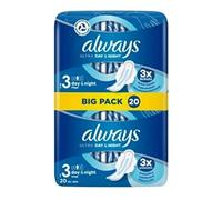 Always Ultra Day & Night - Compresas sanitarias (talla 3) con alas 20