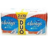 Always Ultra Sensible ECONOMY DUO PACK - 2 x 10 PADS