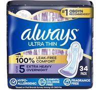 Always Ultra Thin Extra Heavy Overnight Pads - 34 CT