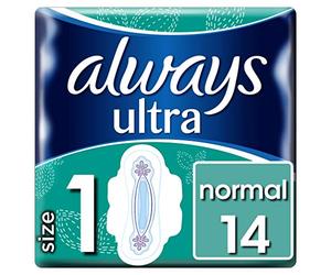 Always Ultra - Toalla sanitaria, normal (Paquete de 8 x 14)
