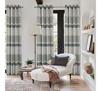 always4u Cortinas opacas con aislamiento acústico y forro térmico, ahorro de energía, cortinas de tartán para sala de estar, dormitorio, modernas y artísticas, 137 × 213.2 unidades