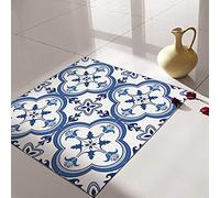 Alwayspon 12 piezas de vinilo portugués de 30 x 30 cm, adhesivo de azulejos de pared de vinilo portugués, impermeable, antideslizante, para cocina, baño, autoadhesivo de PVC para despegar y pegar en