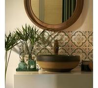 Alwayspon Adhesivo para azulejos, diseño floral verde, adhesivo de transferencia para baño, cocina, salpicaduras para cocina, despegar y pegar, vinilo adhesivo para pared, 10 unidades x 20 cm