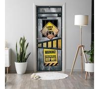 Alwayspon Mural autoadhesivo para puerta de metal de juego, 200 x 76 cm, vinilo para puerta de pelar y pegar, calcomanías impermeables y extraíbles para decoración de pared de dormitorio, hogar