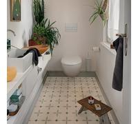 Alwayspon - Pegatinas adhesivas para azulejos, 25 piezas de 20 cm / 8 pulgadas, verde y blanco, autoadhesivas, para pegar en azulejos, ideales para baño y cocina, protector antisalpicaduras, vinilo