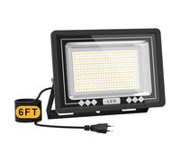 Alweysup Focos LED Exterior 100W, 200 Perlas 18000LM Luz Led Exterior,Blanco Frío 6500K, Grafeno Ultra-Brillante IP66 Impermeable Proyector leds Exteriores para Casa, Garaje, Patio, Terraza, Campo