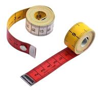 Alwodici 2 cintas métricas suaves de doble cara para sastrería de 150 cm, cinta métrica portátil de tela para sastrería, costura, telas de sastrería, medidas corporales y personalización de ropa