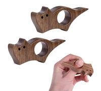 Alwodici 2 soportes de madera para páginas de libros de gatos, 8,1 x 3,3 cm, hecho a mano, accesorios personalizados para libros de gatos, para amantes de los libros, gusanos de biblioteca, lectores