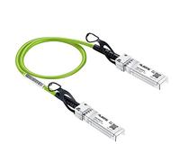 Alwong Cable de conexión directa (DAC) SFP+ 10G verde de 0,5 m, cable Twinax pasivo, conector SFP+ a SFP+ de 10GBASE-CU a SFP+, para Cisco SFP-H10GB-CU0.5M, Ubiquiti, Arista, D-Link, Mikrotik, Netgear