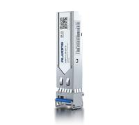 Alwong Transceptor SFP 1000BASE-LX, módulo de fibra monomodo 1.25G SFP a LC, hasta 20 km, para Cisco GLC-LH-SMD, Ubiquiti UniFi UF-SM-1G, Mikrotik, Meraki, Netgear AGM732F, D-Link y más, 1 paquete