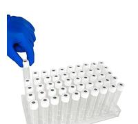 ALWSCI 100 unidades de 12 ml de botella de prueba de aliento, frascos de vidrio para prueba de aliento 13C Helicobacter Pylori, 15,5 x 101 mm, no evacuado con tapas blancas