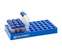 ALWSCI 4ml Gradilla para Frascos de Laboratorio HPLC con 50 compartimientos, Gradilla para Tubos de Centrífuga Gradilla para Frascos de Muestreo HPLC Gradilla Apilable para Tubos
