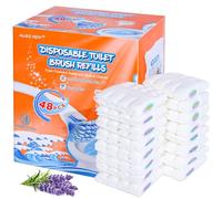 ALWZ-RDY Recambios de inodoro desechables con 48 unidades, repuestos de cepillo de inodoro para inodoro y baño, aroma a lavanda