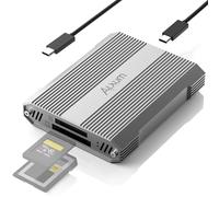 Alxum Lector de Tarjetas de Doble Ranura 10 Gbps CFexpress Tipo A y SD4.0 UHS-II USB-C USB 3.1 Gen 2 para CFExpress Tipo A/SD/SDHC/SDXC/SDUC, Compatible con Windows/Mac/Linux/Android