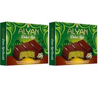Alyan - Tableta de Chocolate Dubái, Relleno de Pistachos y Kunafa, Estilo Dubai, 100gr (Paquete de 2)