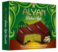 Alyan - Tableta de Chocolate Dubái, Relleno de Pistachos y Kunafa, Estilo Dubai, 100gr