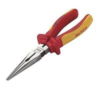 Alyco 101810 - Alicates puntas semirredondas boca recta aislados con corte VDE 160 mm