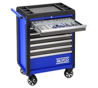 Alyco 129727 - Carro metálico 7 cajones 700x480x980 mm 91 Kg + composición completa de 253 piezas