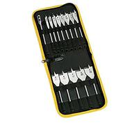 Alyco 135080 - Juego 13 brocas de pala 8,10,12,14,16,19,20,22,25,30,32,35,38 mm + alargadera + llave en bolsa nylon