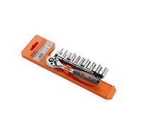 ALYCO 170751 - Juego de llave de carraca 1/4 con prolongador y llaves 12 piezas High Resistance