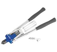 Alyco 183110 - Remachadora de 2 manos 3.2,4.0,4.8,6.4 mm + llave + recogedor remaches 450 mm