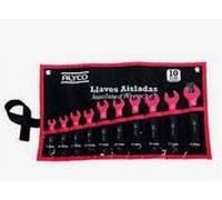 ALYCO 190182 - Juego 10 llaves fijas aisladas VDE en bolsa de nylon