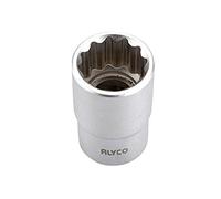 ALYCO 190424 - Llave de vaso de 1/2" DIN-3124 bihexagonal 12 caras de 24 mm