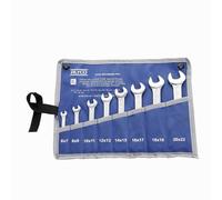 Alyco 191081 - Juego 8 llaves fijas Cr-V satinado mate bocas pulidas DIN 110 en bolsa de nylon