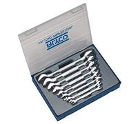 ALYCO 191096 - Juego 8 llaves fijas Cr-V satinado mate bocas pulidas DIN 110 en estuche plastico