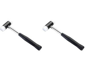 Alyco 196810 196810-Martillo metálico 600 gr con Bocas de Nylon 34 mm (Paquete de 2)