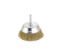 Alyco 197642 - Cepillo taza ondulado 75 mm con vastago para taladro
