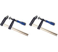 Alyco 197915 Sargento de apriete 300x80mm | trabajos de carpintería, madera, tubos, soldadura (Paquete de 2)