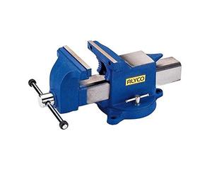 Alyco 199305 - Tornillo de banco de guia cuadrada capacidad 100 mm fuerza 3500 Kg